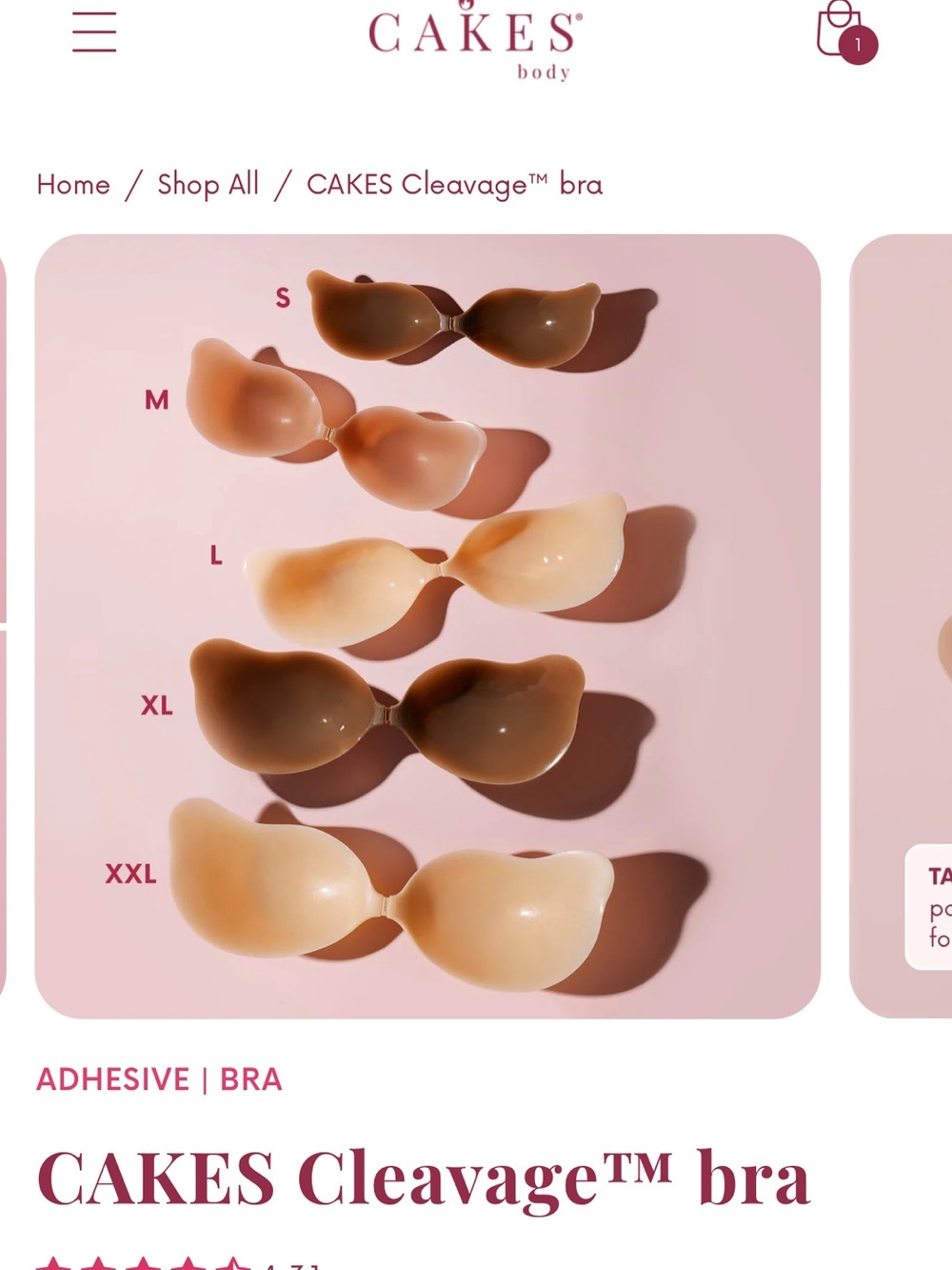 Cakes Body Cleavage Bra - CAKES - Picture 4 of 5